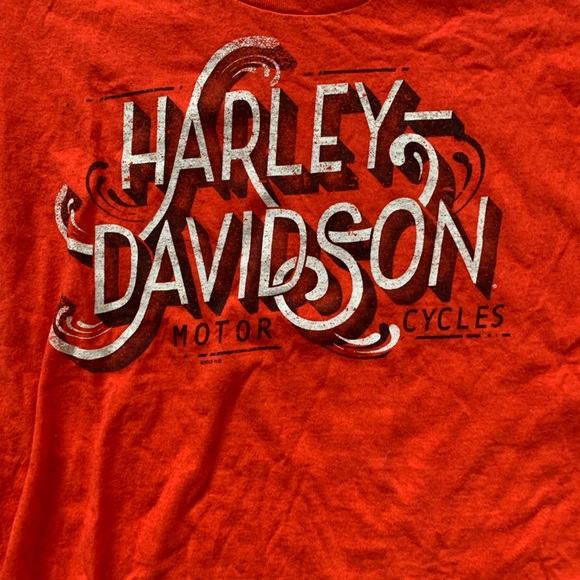 Harley Davidson Woman’s Hull City South Dakota Red T Shirt Size Medium - Picture 2 of 7